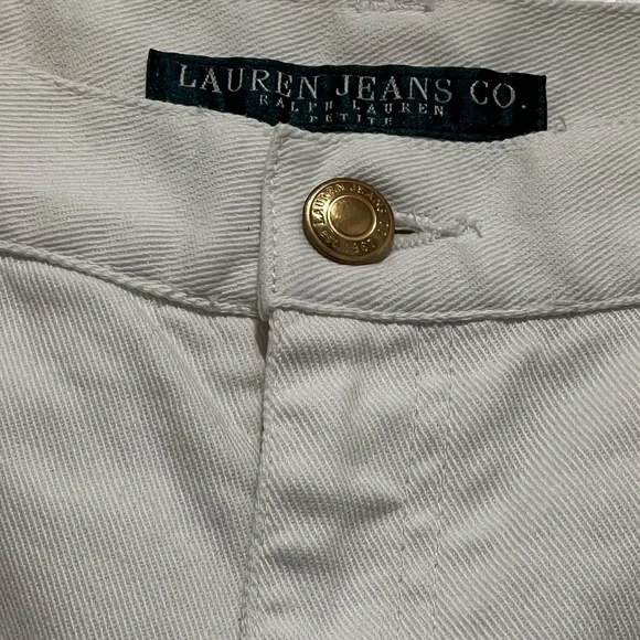 Lauren Ralph Lauren White Straight Leg Jeans - Picture 2 of 4